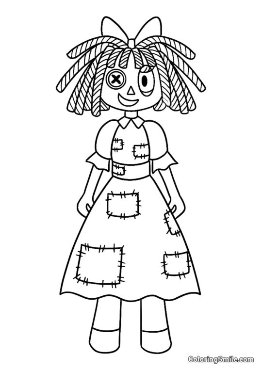 Ragata del Asombroso Círculo Digital - Página para Colorear