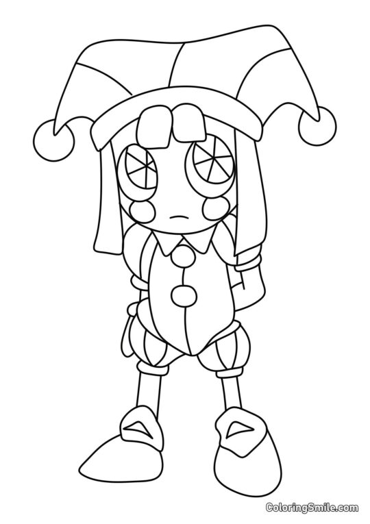 Pomni Sanguinolenta - Página para Colorear