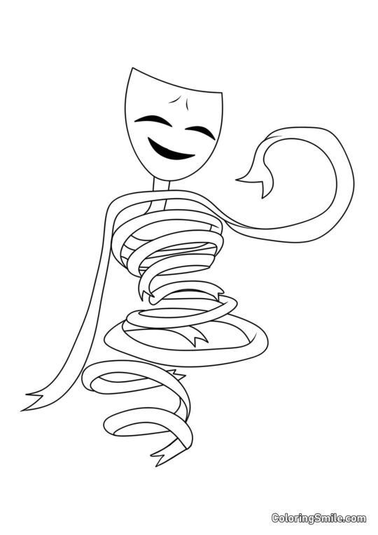 Gangl del Asombroso Círculo Digital - Página para Colorear