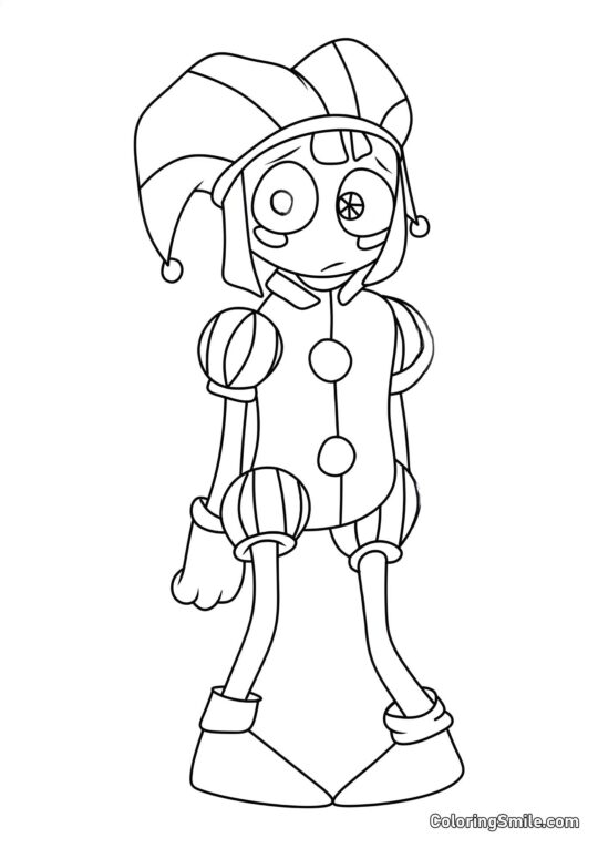 Pomni Ozadachennaya - Página para Colorear