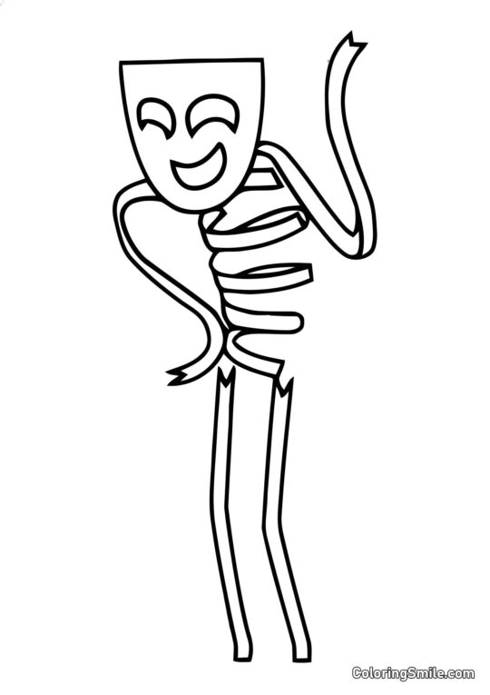 Gangl Hace un Gestos con la Mano - Página para Colorear