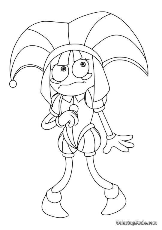 Pomni Neuverennaya - Página para Colorear