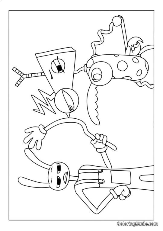 Jacks y Zubl - Página para Colorear