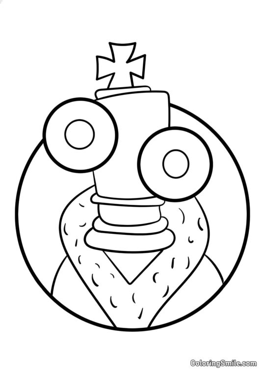 Retrato de Coral - Página para Colorear