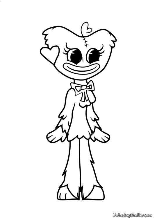 Monstruo lindo Kissy Missy Monstruo lindo Kissy Missy - Página para Colorear