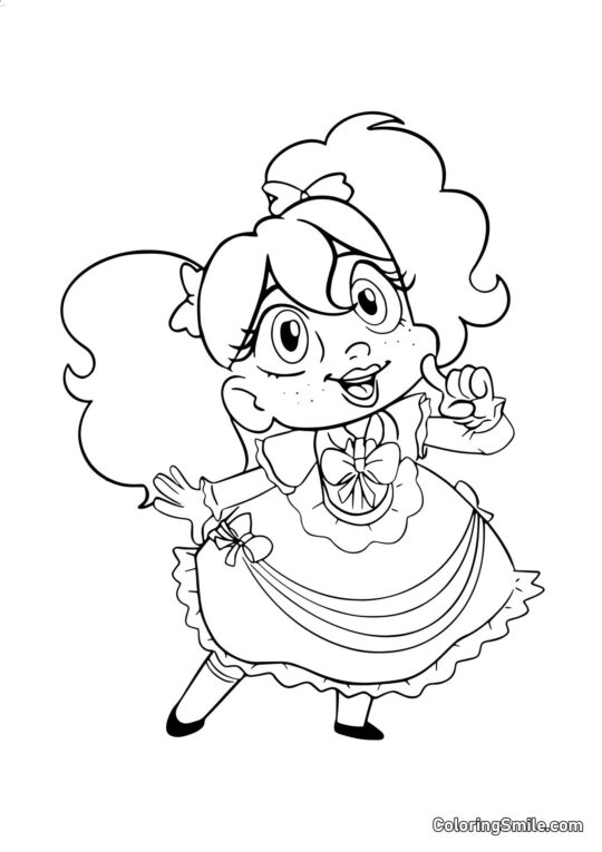 Muñeca de Poppy Playtime Muñeca de Poppy Playtime - Página para Colorear