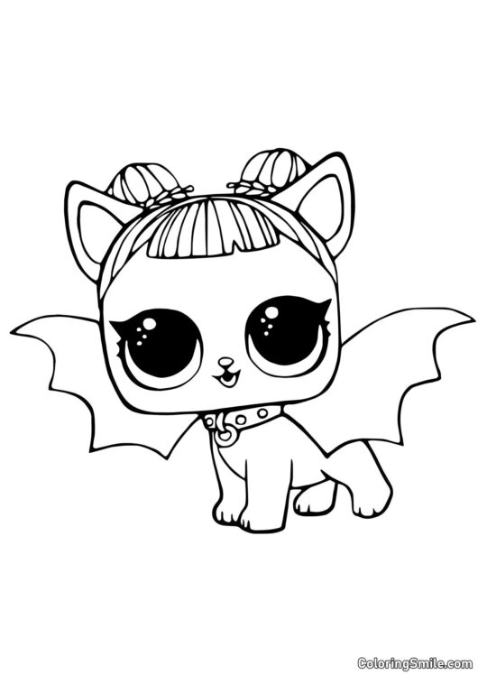 LOL cachorro mascota Medianoche LOL cachorro mascota Medianoche - Página para Colorear