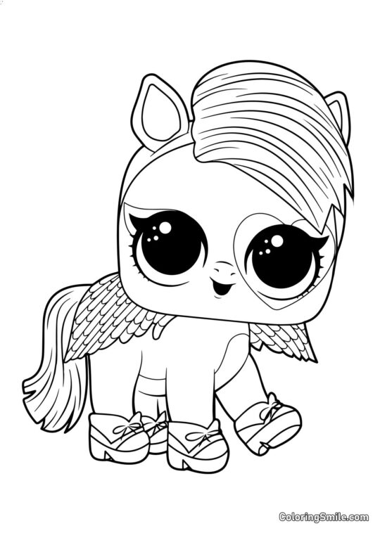 LOL pony mascota Belleza LOL pony mascota Belleza - Página para Colorear