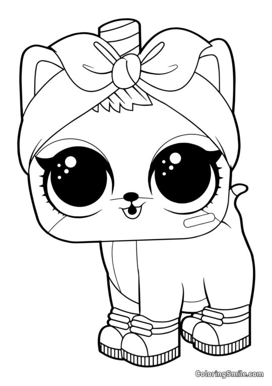 LOL gatito mascota Trabajador LOL gatito mascota Trabajador - Página para Colorear