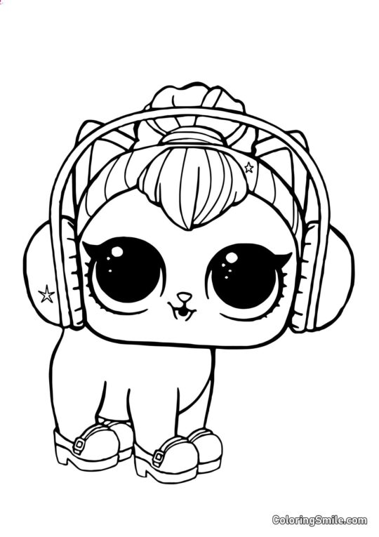 LOL gatito mascota Kitti LOL gatito mascota Kitti - Página para Colorear