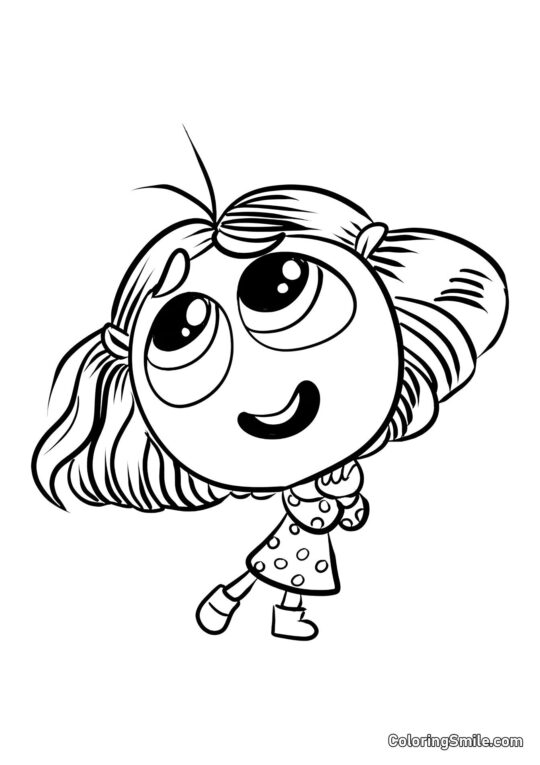 Envidia de la emoción de Intensamente 2 - Página para Colorear