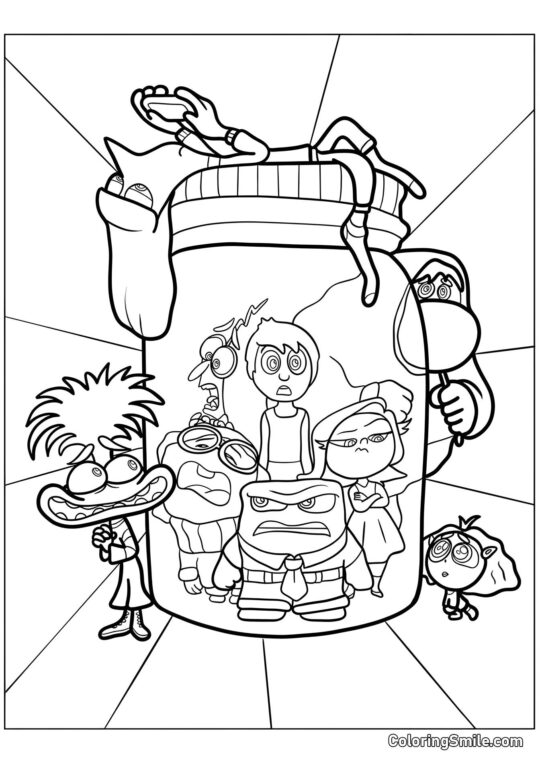 Nuevas emociones embotelladas las viejas - Página para Colorear