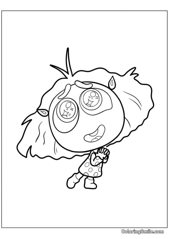 Linda emoción de envidia - Página para Colorear