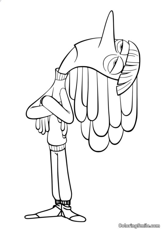 Tristeza en pleno crecimiento - Página para Colorear