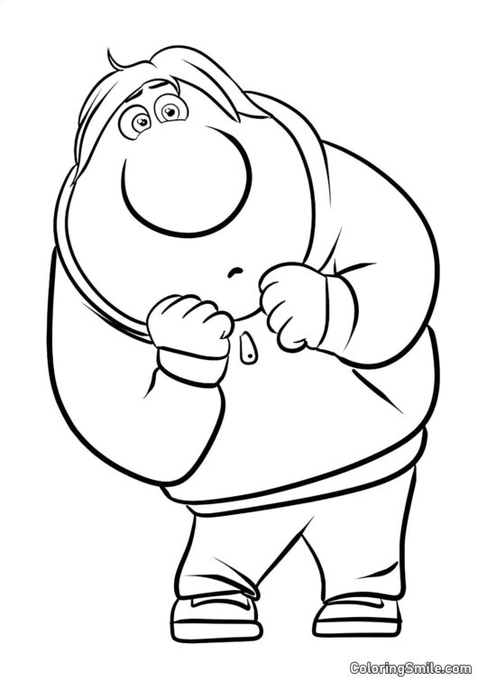 Emoción vergüenza en pleno crecimiento - Página para Colorear