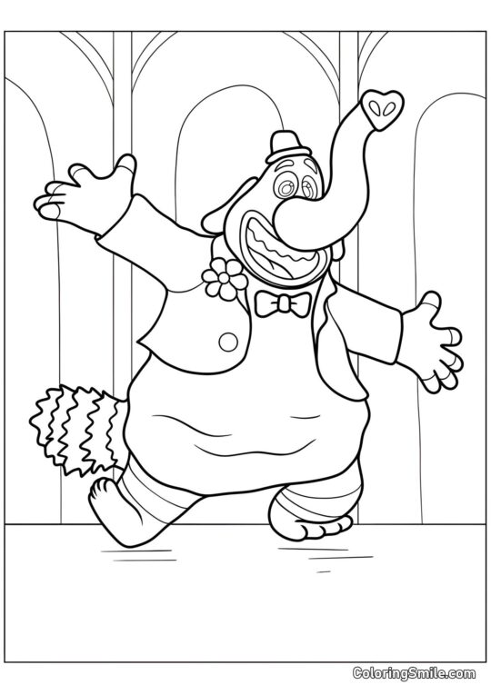 Bing Bong de Intensamente - Página para Colorear