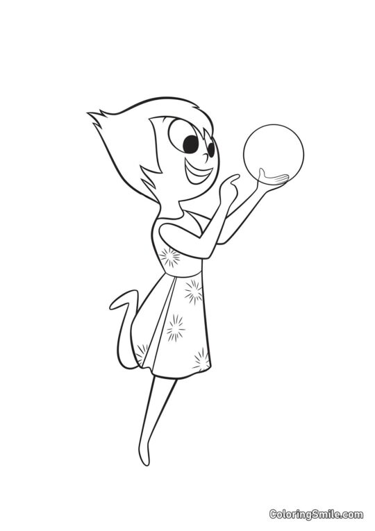 Alegría y esfera - Página para Colorear