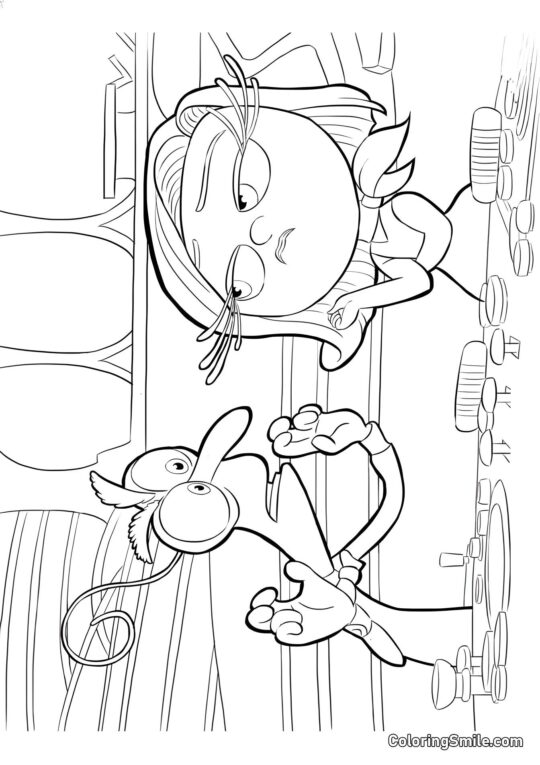 Desagrado y miedo - Página para Colorear