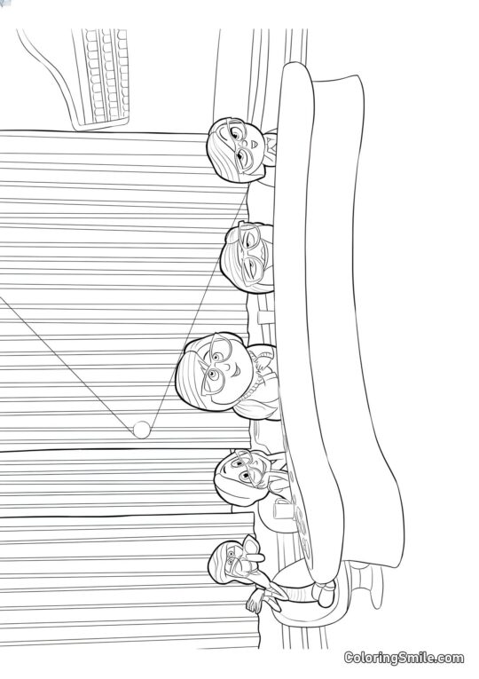 Voces en la cabeza - Página para Colorear