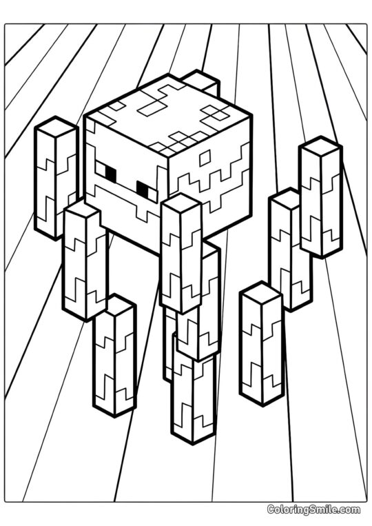 Blaze de Minecraft - Página para Colorear