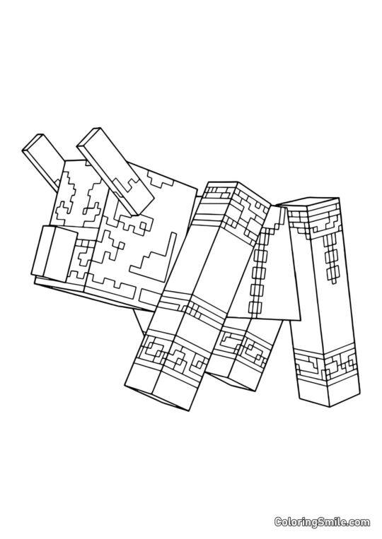 Ravager de Minecraft - Página para Colorear