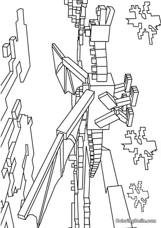 Dragón Ender - Página para Colorear