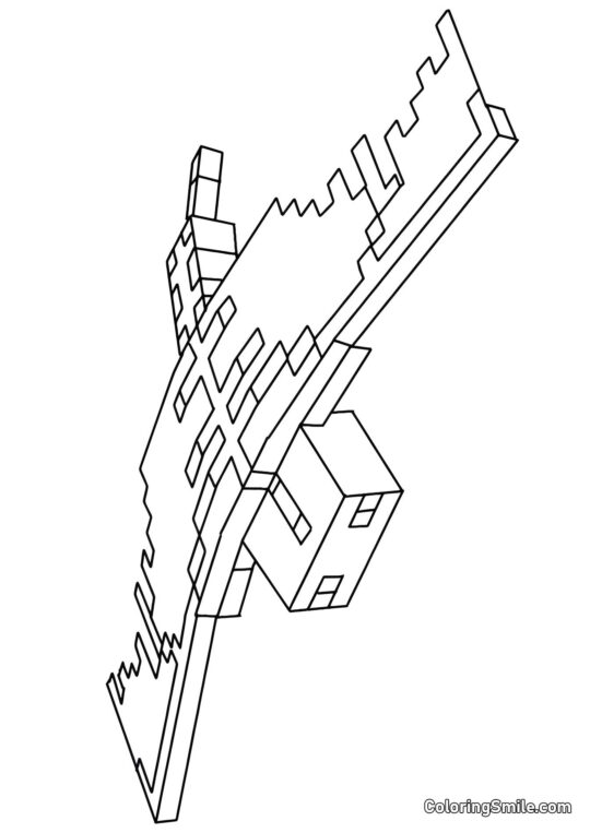 Fantasmas de Minecraft - Página para Colorear