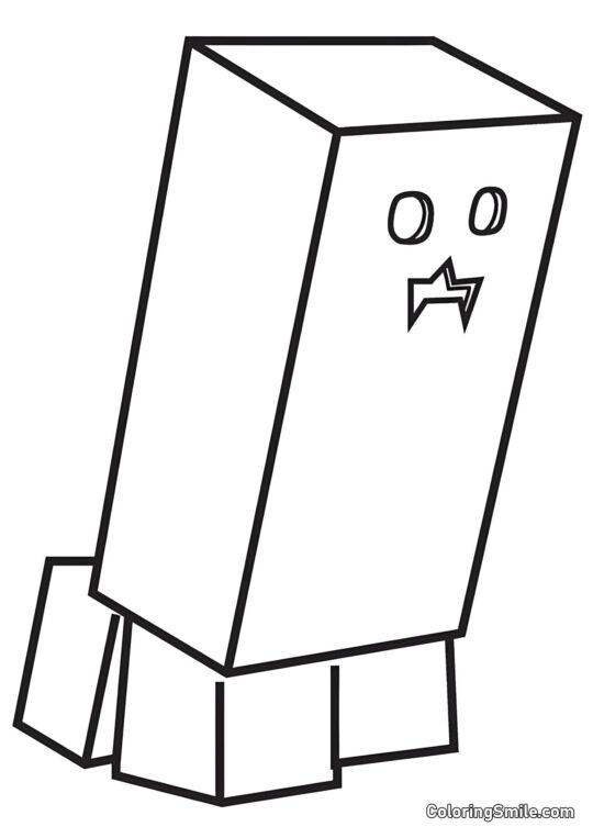 Creeper Verde - Página para Colorear