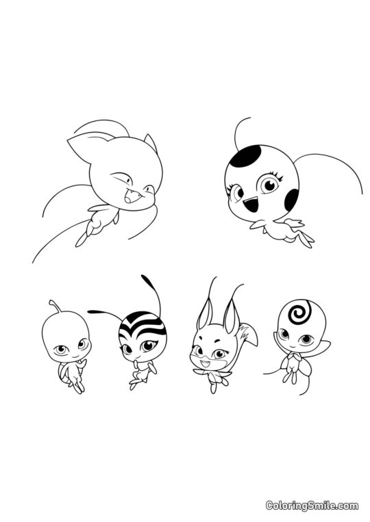 Kwami - Página para Colorear