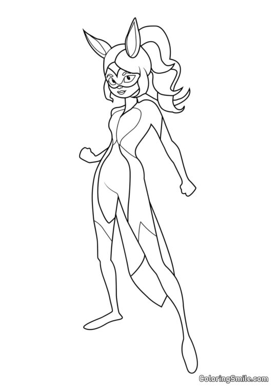 Rena Rouge de Cuerpo Completo - Página para Colorear