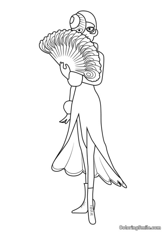 Mayura de Mariquita - Página para Colorear