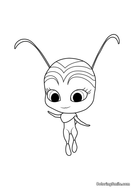 Pollen — Kwami de la Acción - Página para Colorear