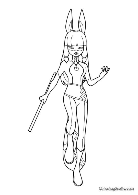 Volpina de Mariquita - Página para Colorear