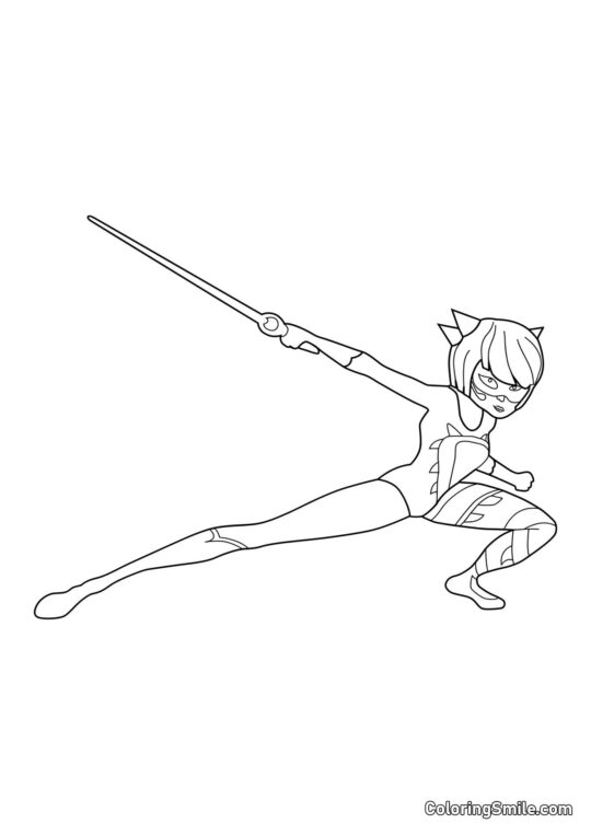 Kagami como Ryuko - Página para Colorear