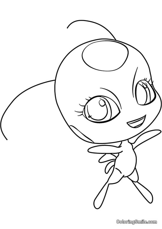 Kwami de Mariquita - Página para Colorear