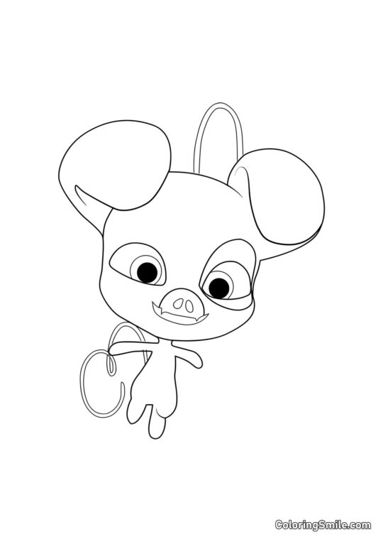 Daizzi — Kwami de la Alegría - Página para Colorear