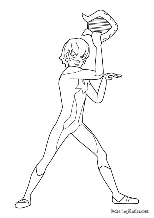 Luka como Viperion - Página para Colorear