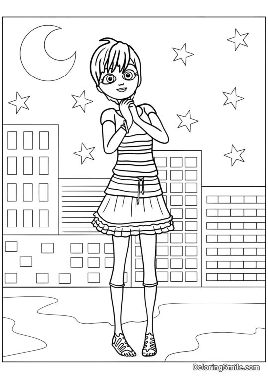 Rose Lavillant - Página para Colorear