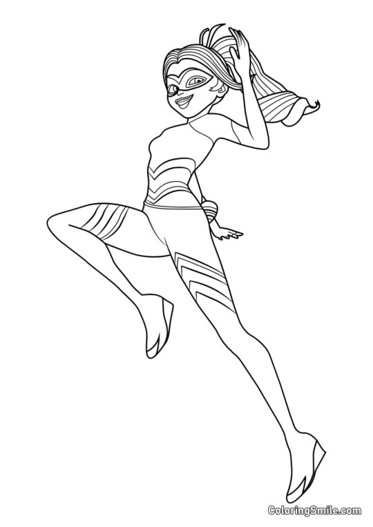 Reina Abeja de Mariquita - Página para Colorear