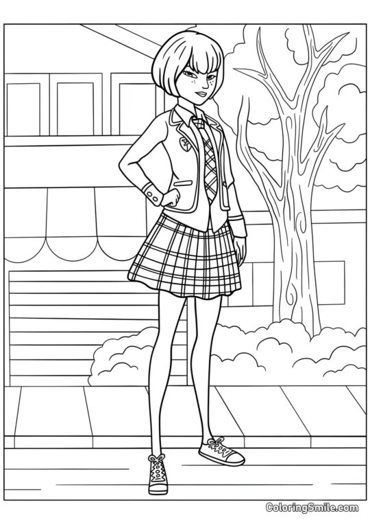 Kagami Tsurugi - Página para Colorear