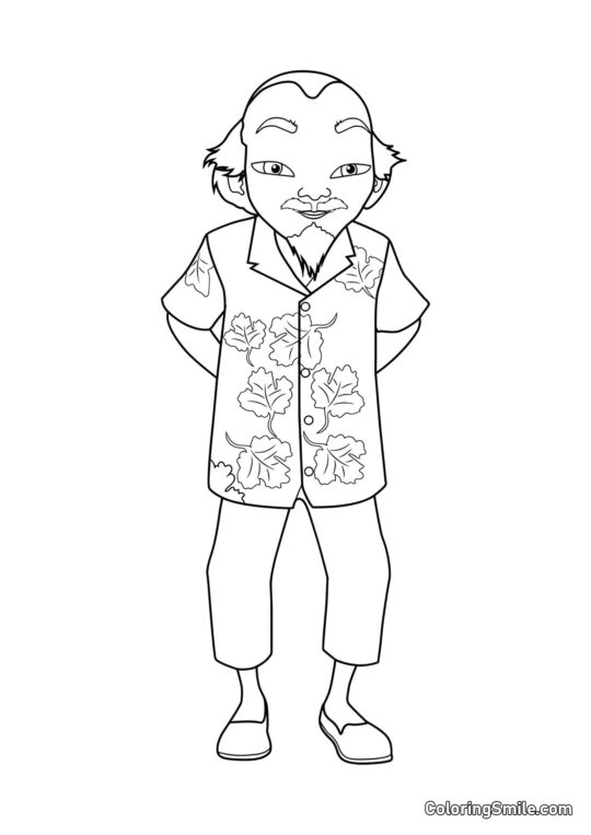 Maestro Wang Fu - Página para Colorear