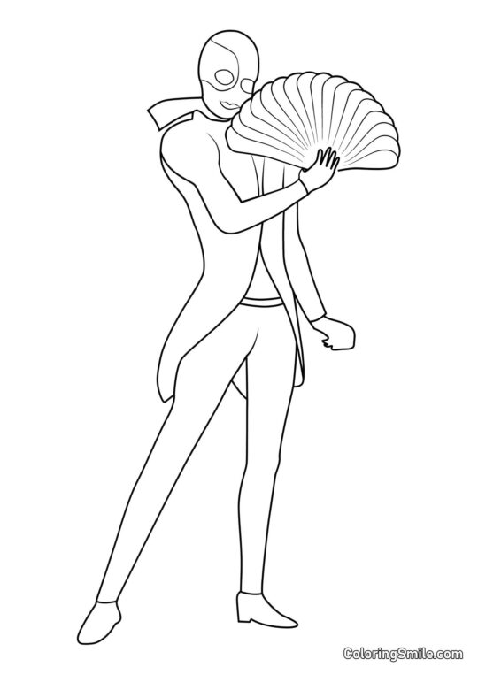 Hawk Moth Oscuro - Página para Colorear