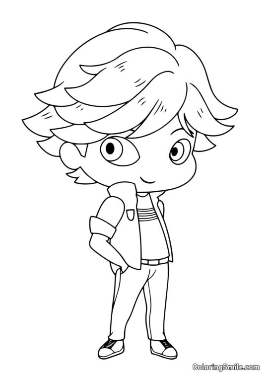 Bebé Adrien Agreste - Página para Colorear