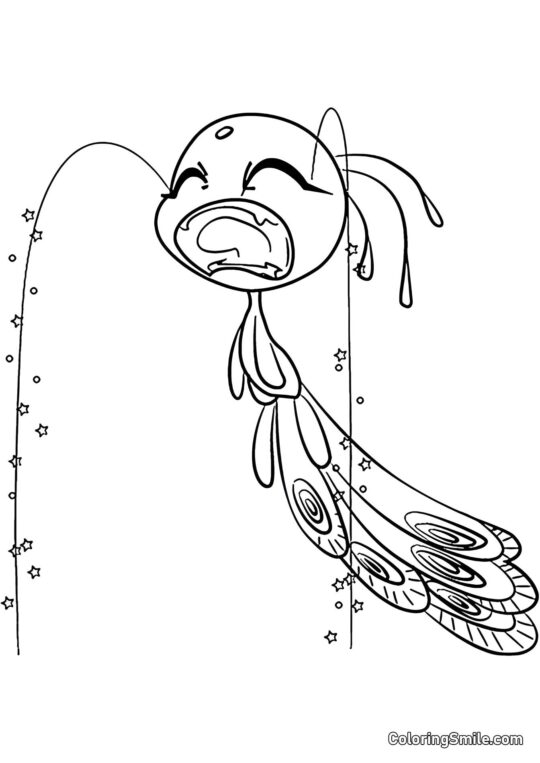 Kwami Pavo Duusu - Página para Colorear