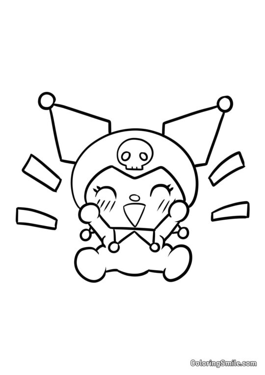 Kuromi Emocionada - Página para Colorear