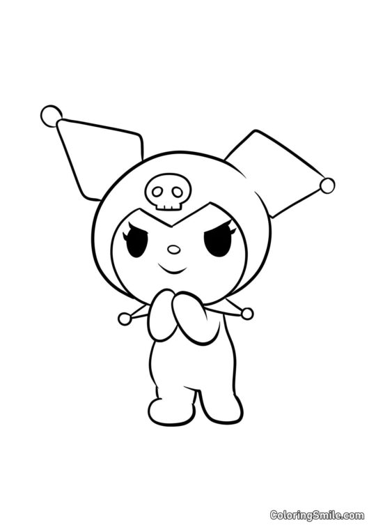 Kuromi Quiere Presumir - Página para Colorear