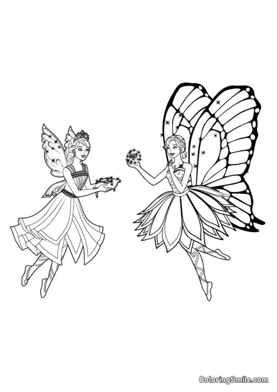 Hadas - Página para Colorear