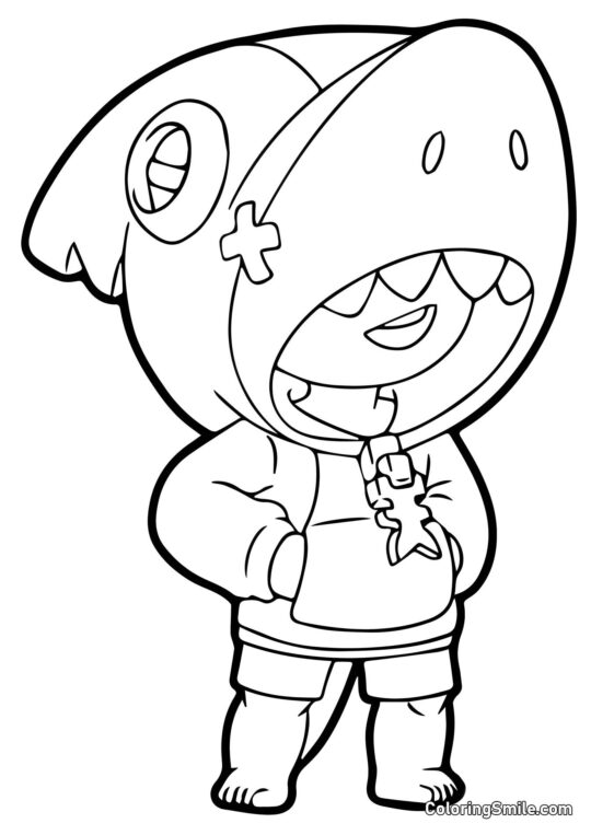 Tiburón Brawl Stars - Página para Colorear