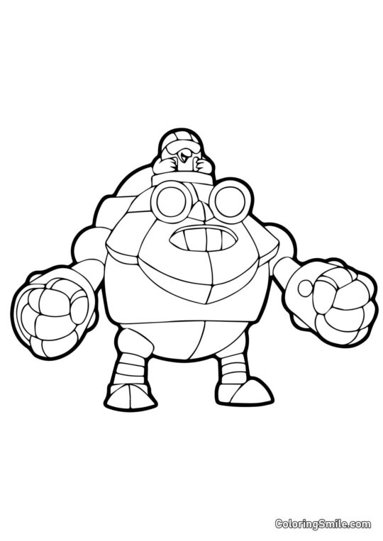 Dynamike Brawl Stars - Página para Colorear