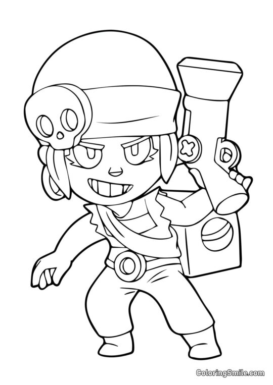 Penny Brawl Stars - Página para Colorear